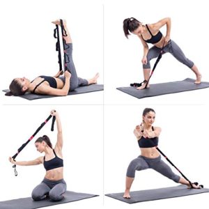 FITSY 8 Loops Stretching Strap for Yoga,...