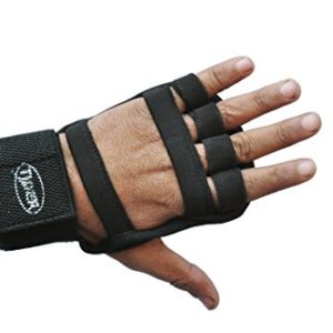 HENCO ROBO Leather Fitness/Gym Gloves (Black,...
