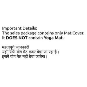 Jaipur Classic Yoga Mat Cover with Strap...