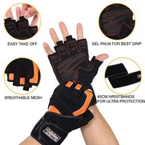 Qatalyze Microfiber Gym Hand Gloves with...