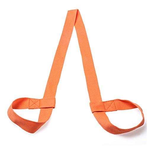 DIAMOND 24X7 Adjustable Durable Cotton Yoga Mat Strap Sling , Doubles As Yoga Strap for Stretching (Orange, 66-inch)