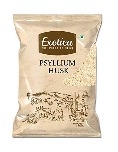 Exotica Natural Psyllium Whole Husk Powder| Isabgol (Bhusi) Husk - 400 Grams Fiber Supplement - Perfect for Keto Bread and Gluten Free Baking
