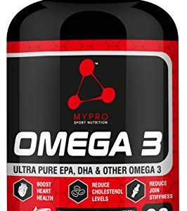 Mypro Sport Nutrition Omega 3 Fish Oil-60-Capsule...