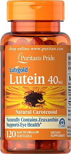 Puritan's Pride Lutein Softgel with Zeaxanthin (40 mg) -120 Softgels
