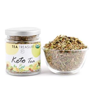 TeaTreasure Keto Tea for Weight Management & Glowing Skin – 100 Gm – Blend of Green Coffee Beans, Garcinia, Ceylon…