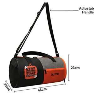 AUXTER Polyester 23 Cms Duffle Bag(AUX_GB_GCC_05_Black)