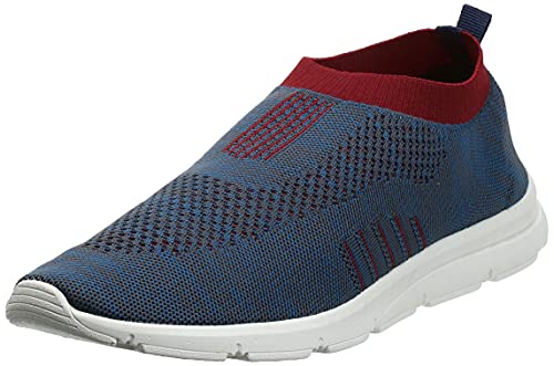 Bourge Men's Vega Pearl-z2 Blue and Red Running Shoes-8 UK (42 EU) (9 US) 4