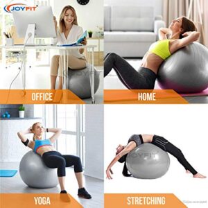 JoyFit Yoga Ball- Anti Burst 55 cm Exercise...
