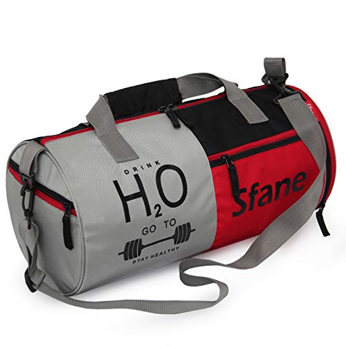 SFANE Polyester 9.84 inches Duffle Gym Bag with Separate Shoes Compartment