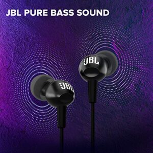 JBL C100SI Wired In Ear Headphones with Mic,...
